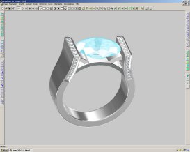 CAD Ring mit zusätzlichen Brillanten